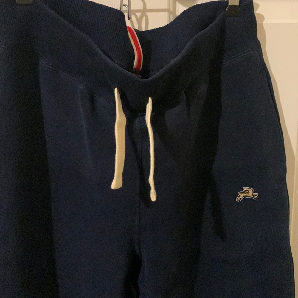 Tracksmith men’s Trackhouse sweatpants - navy blue/size medium